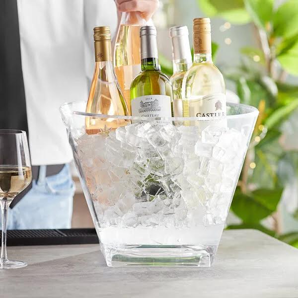 Clear Round Ice Bucket 10 Qt.