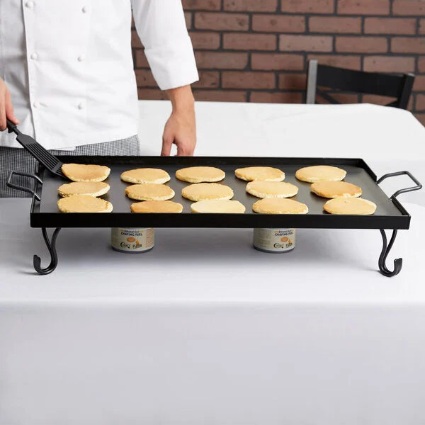 Wrought Iron Griddle with Stand - Full Size