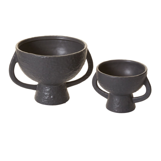 The Black Chalice Bowl-Double Handle