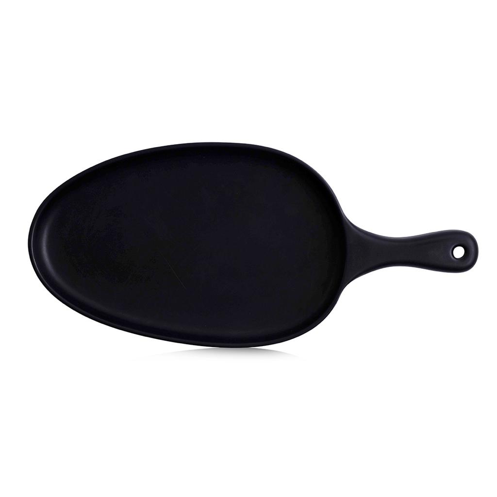 Black Rectangle Pot Plate