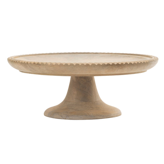 Dairy Mango Wood Cake Plate