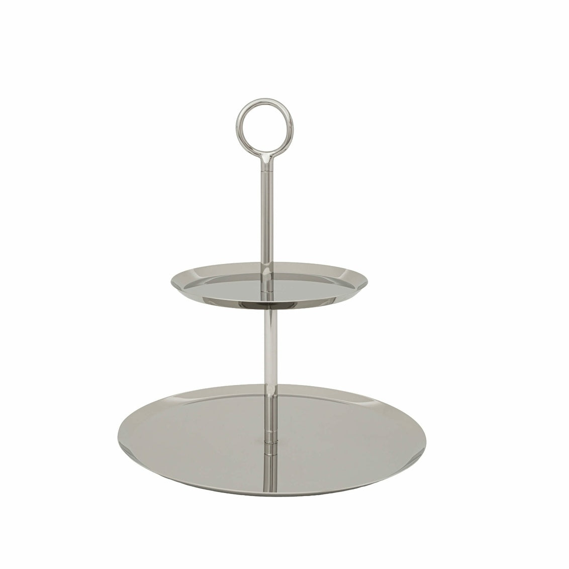 2-Tier Sleek Silver Display