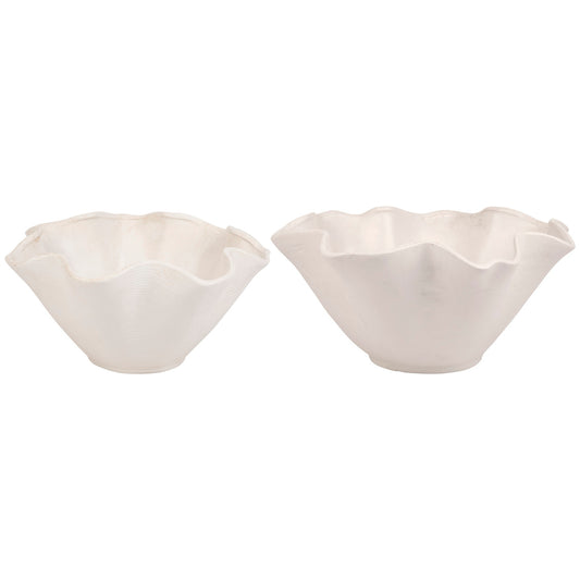 Ceramic Ruffle Bowls