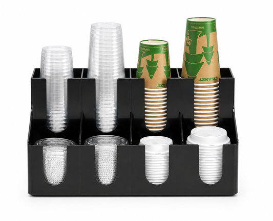 8-Section Cup and Lid Organizer