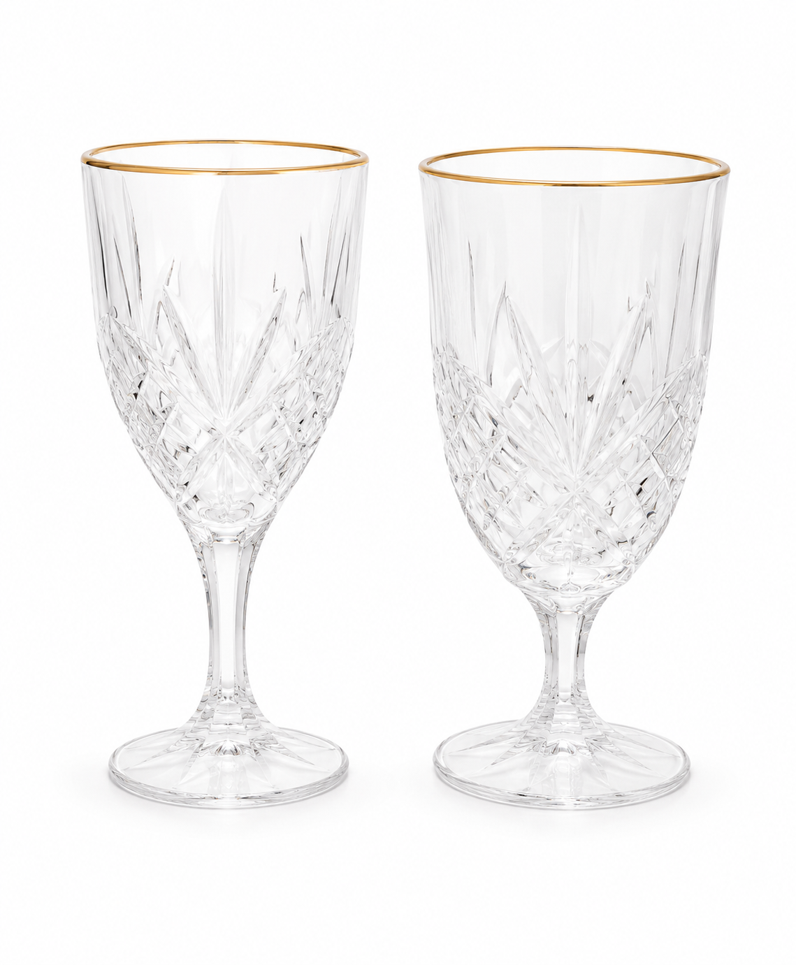 Gilded Crystal Glassware