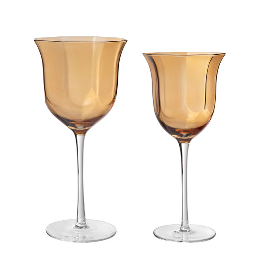 Lumiere Amber Glassware