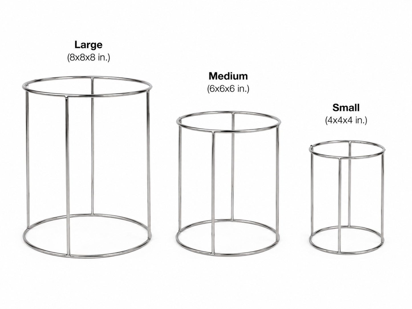 Silver Round Display Riser