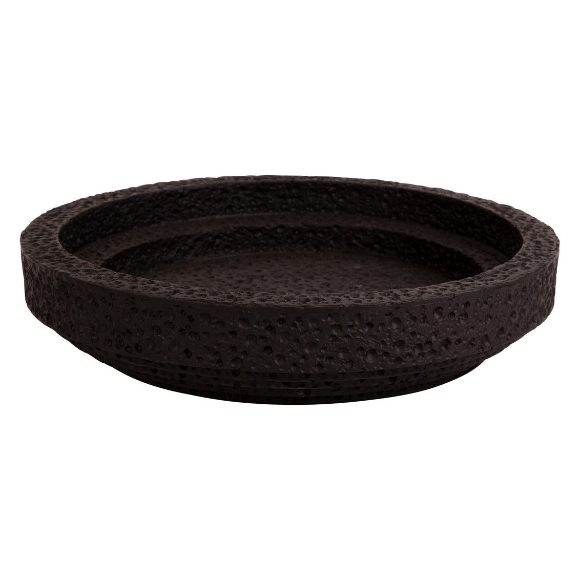 Black Elegant Edge Bowl 16"