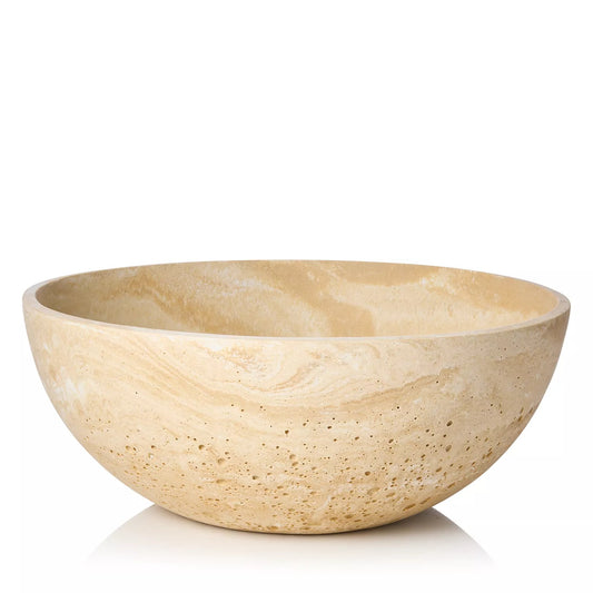 Neutral Stone Salad Bowl - 12"
