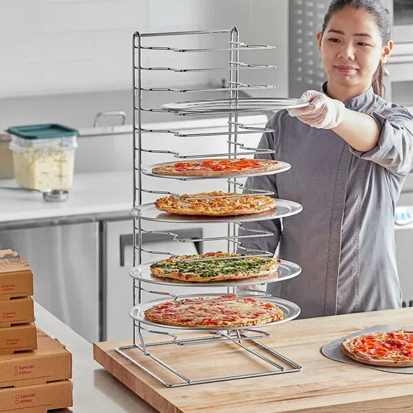 15-Slot Pizza Pan Rack