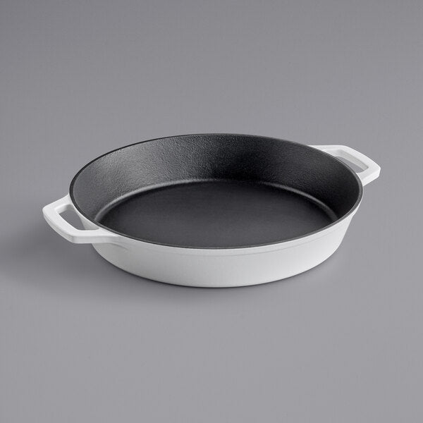 White Cast Iron Skillet Pot 17''