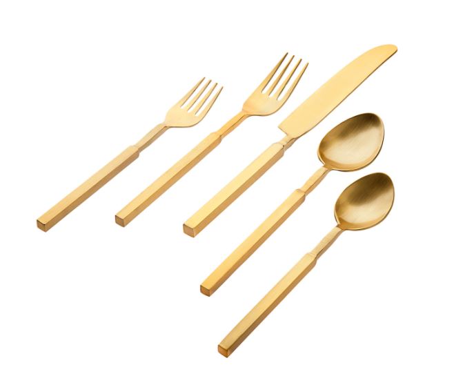 Gold Cubit Flatware
