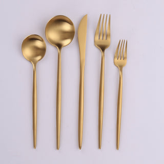 Gold Vera Brushed Flatware