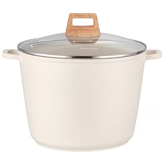 10.5QT Cream Non-Stick Stock & Soup Pot