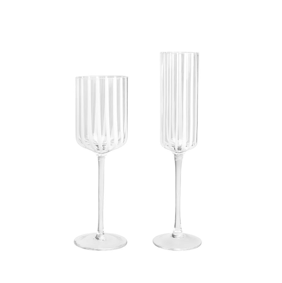 Maison Stripe Glassware