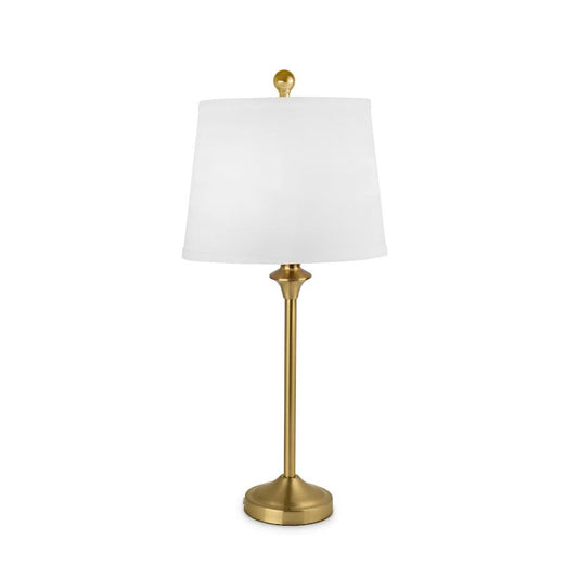 Modern Gold Table Lamp With Linen Shade