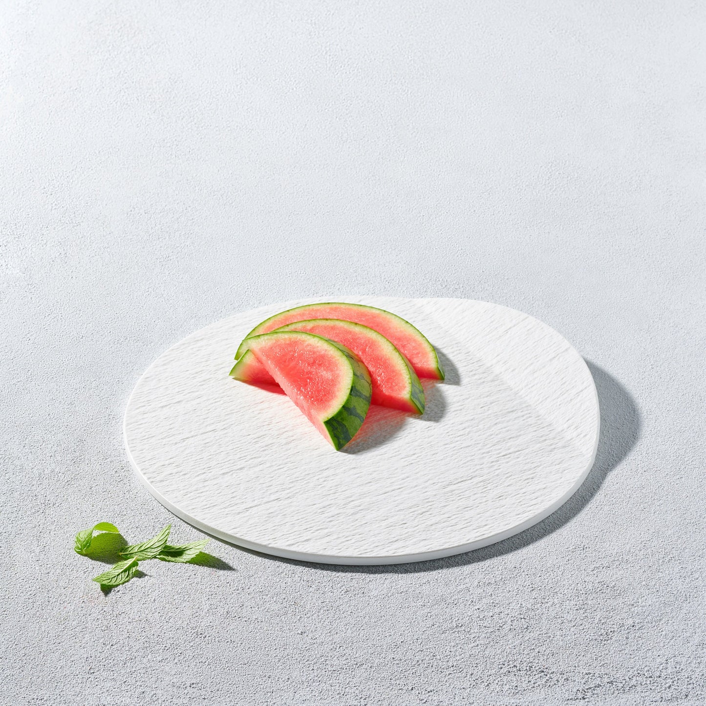 Stone White Lifted Edge Plate