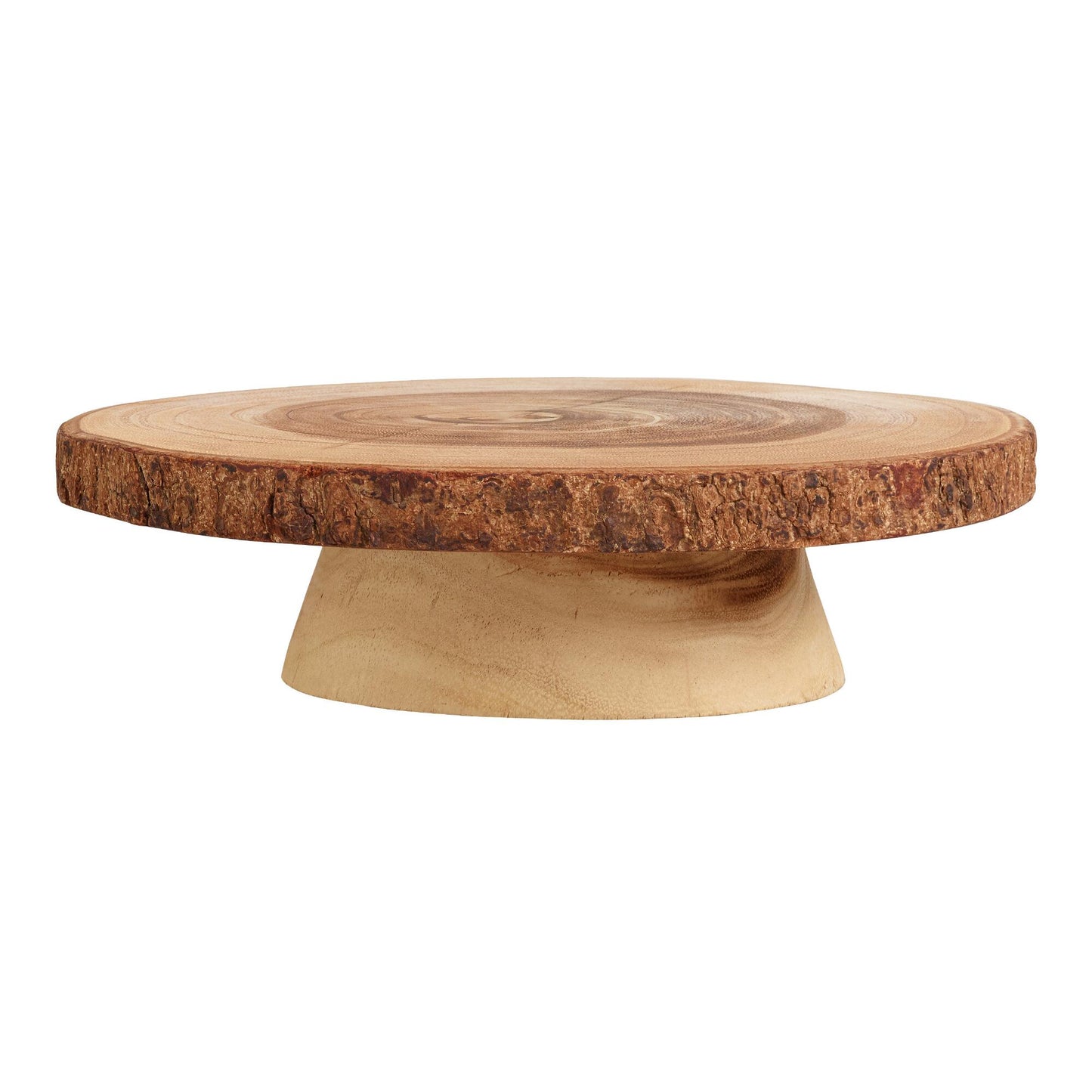 Wood Slice Pedestal Stand