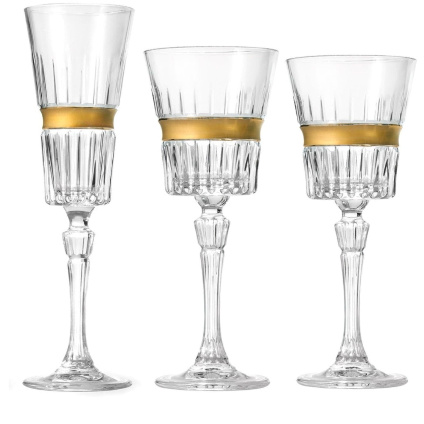 Gold Ring Glassware Collection