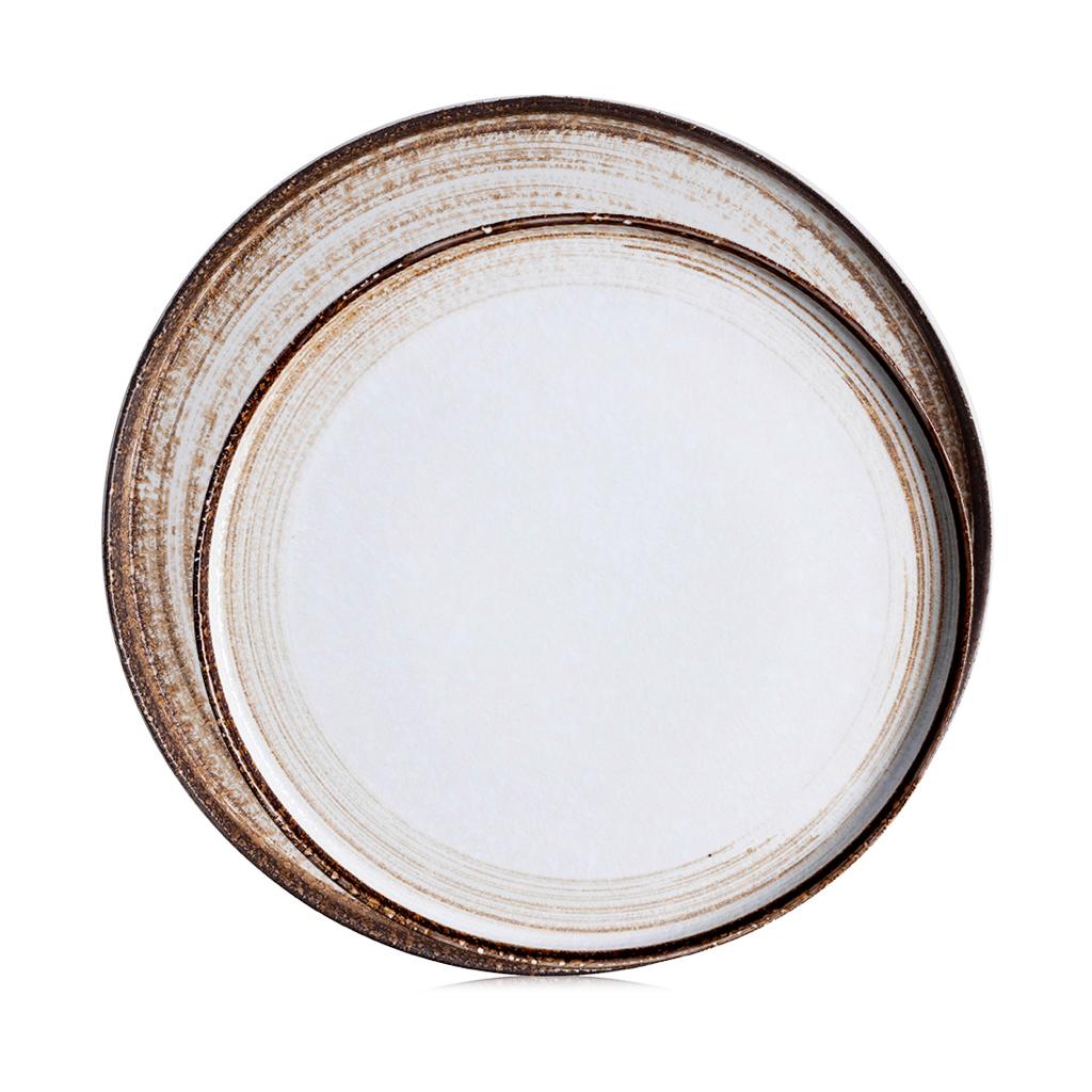 Rustic Side Up Round Plate