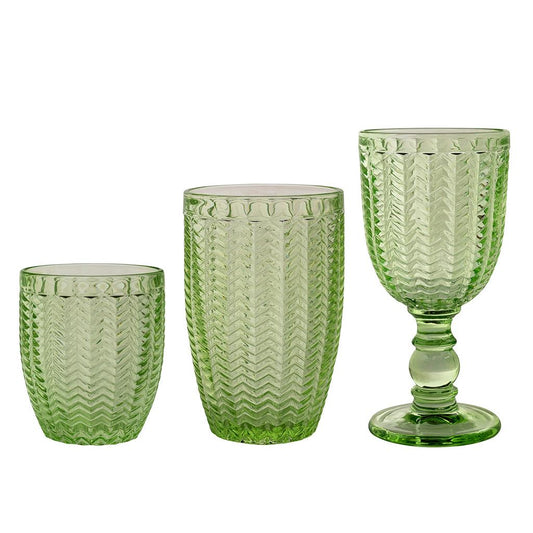 Twill Green Glass Collection