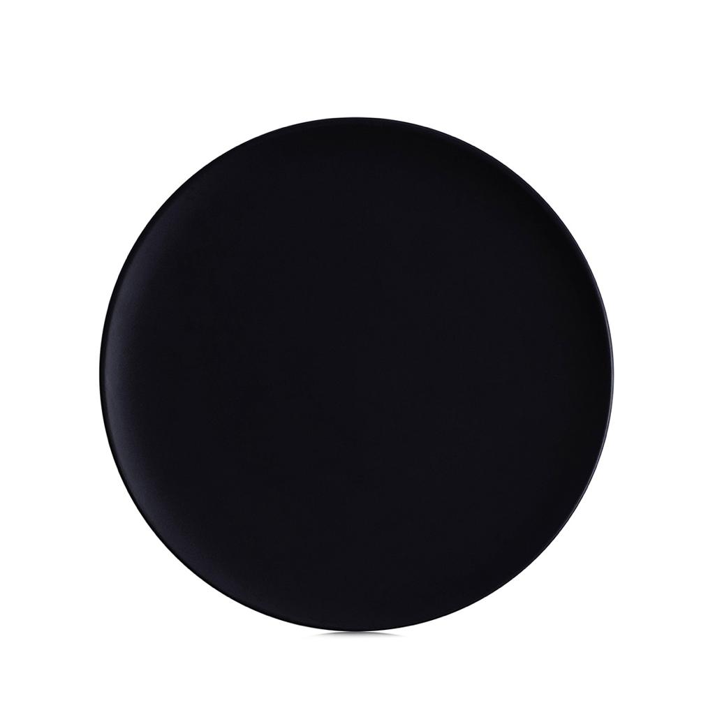 Black Round  Coupe Plate