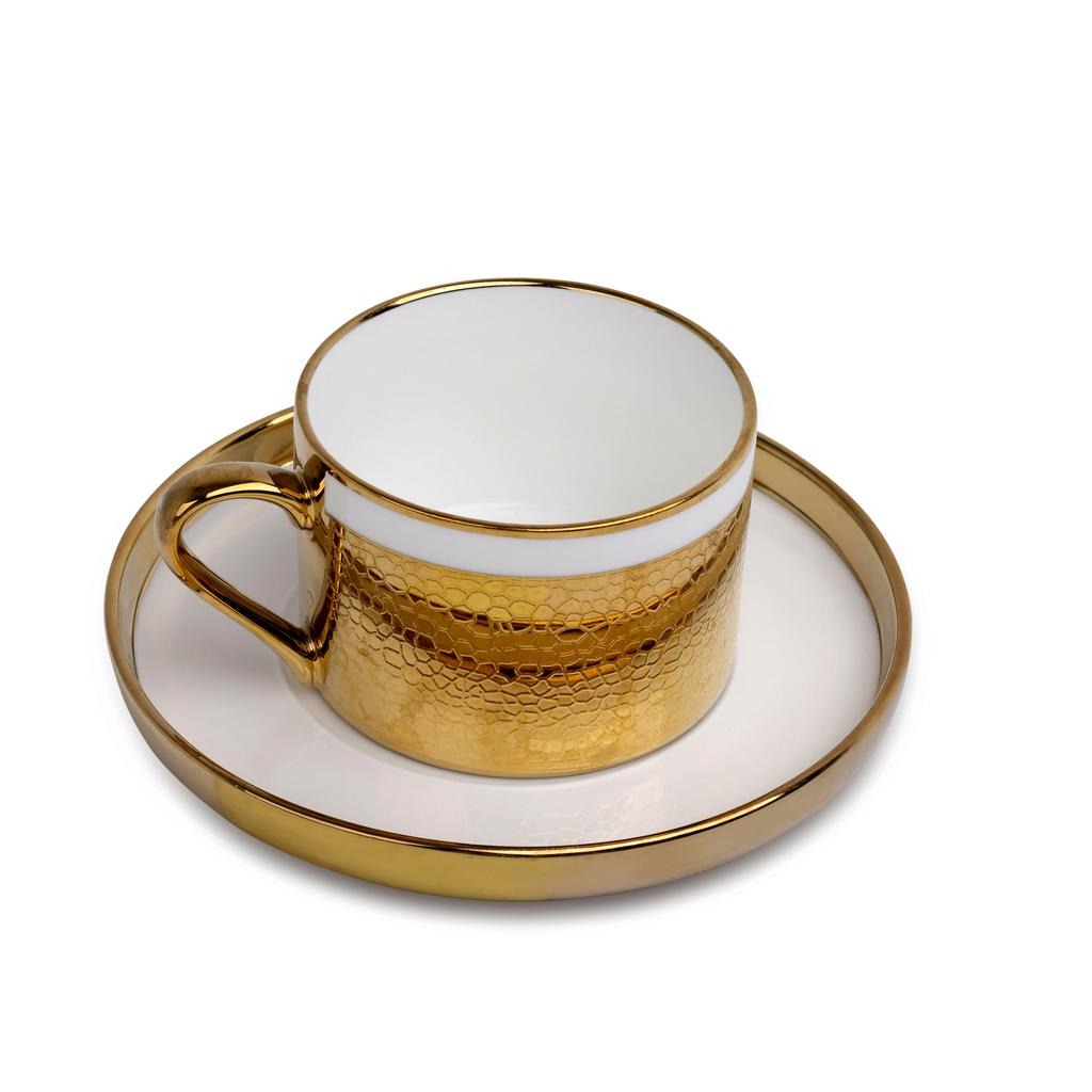 Exquisite white and gold Tea Mug