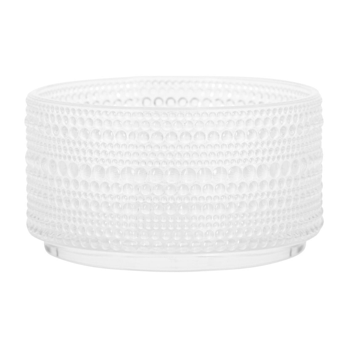 Clear Beaded Glass Jar 22oz