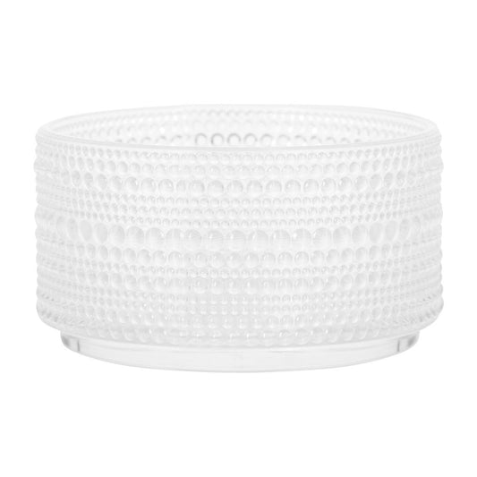 Clear Beaded Glass Jar 22oz