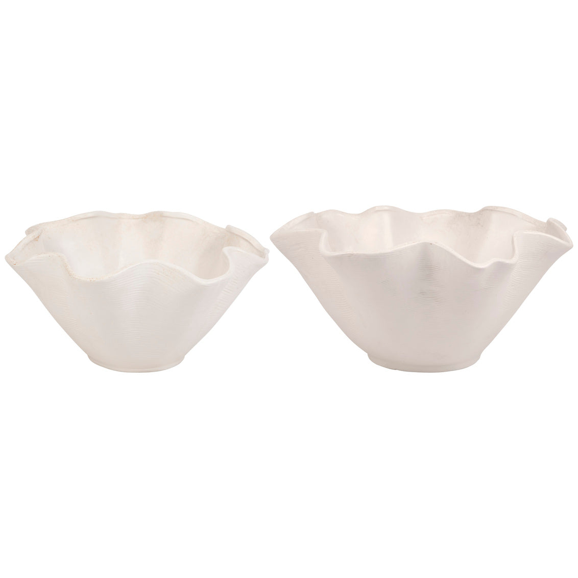 Ceramic Ruffle Bowls