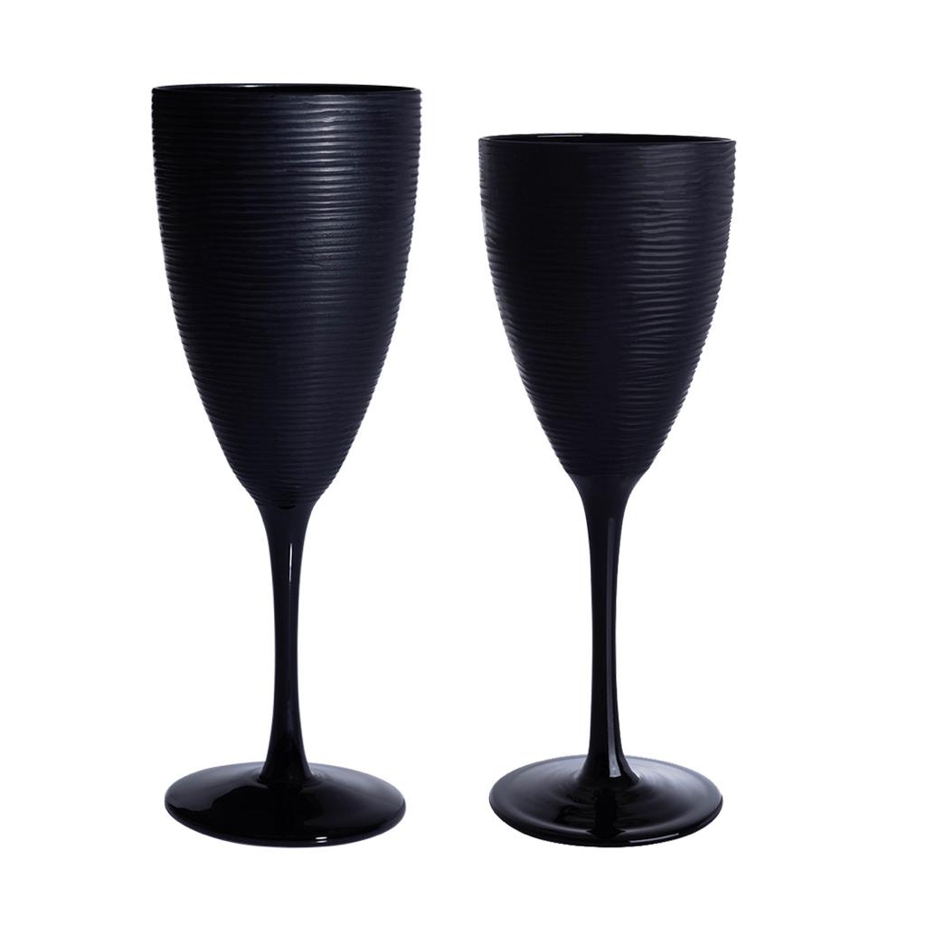 Black Matte Water Goblet