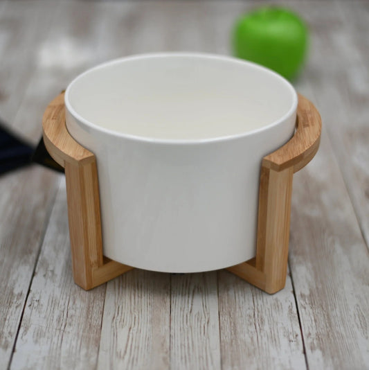 Woodland White" Salad bowl