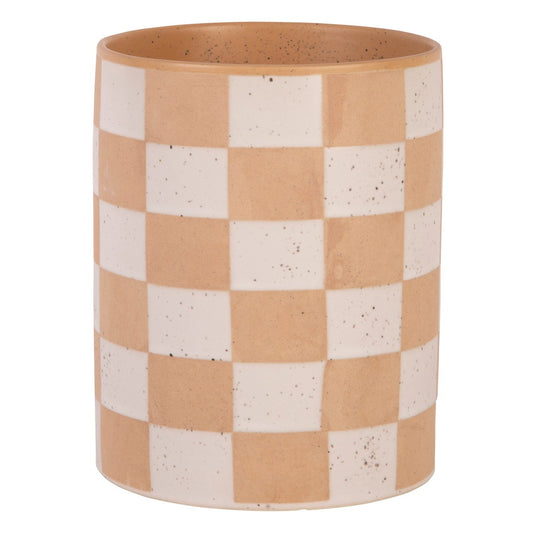 Checkerboard Plant Canister 6.5"