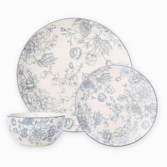 Dairy Gray Floral Pattern Collection