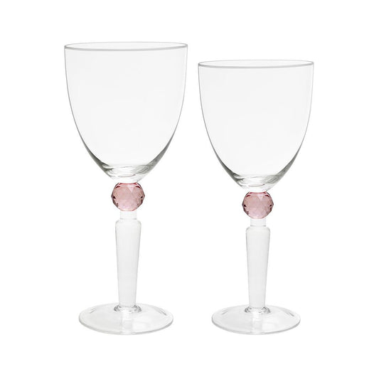 Pink Ball Glassware