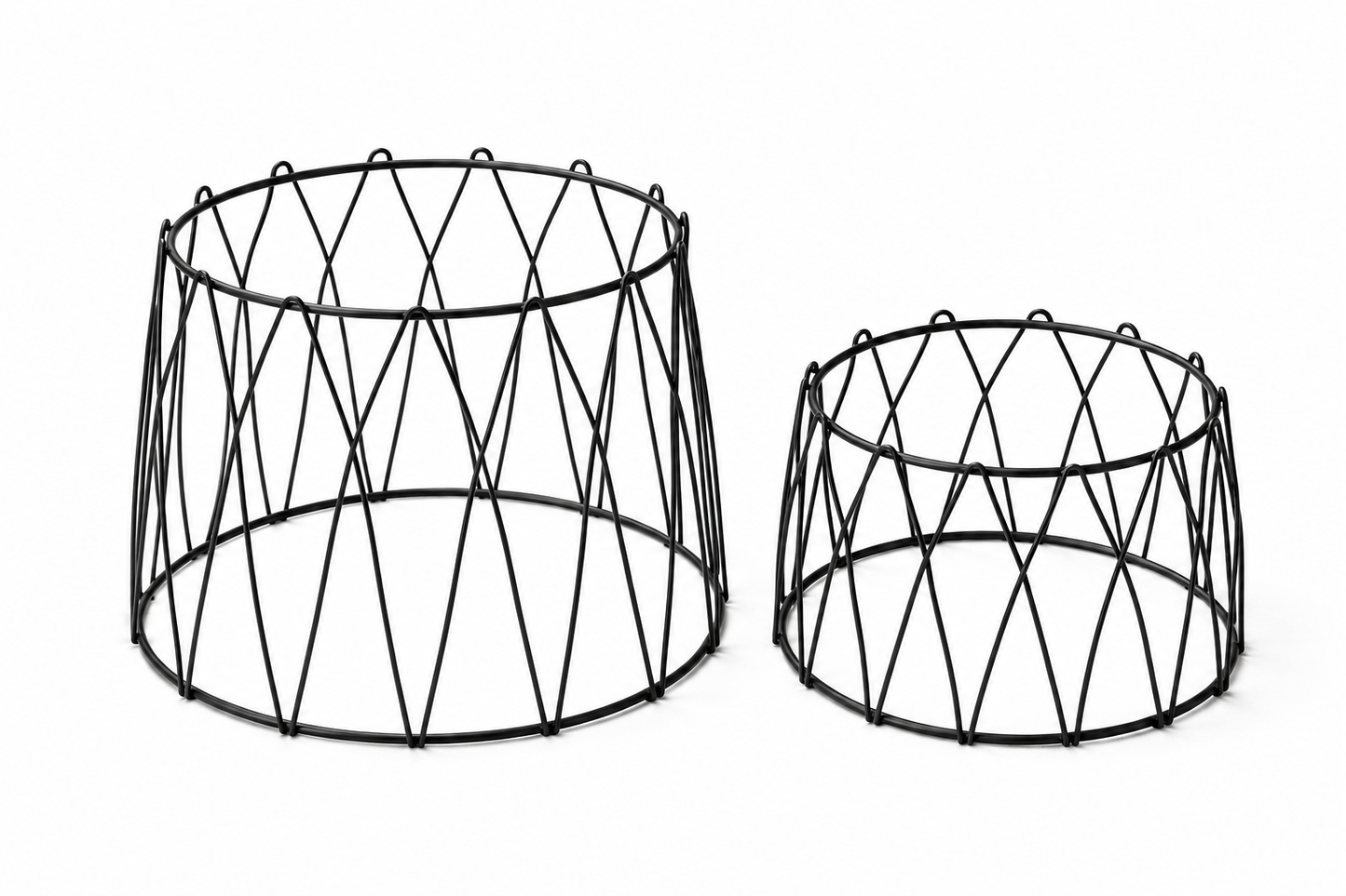 Black Round Patterned Metal Display Stand Riser