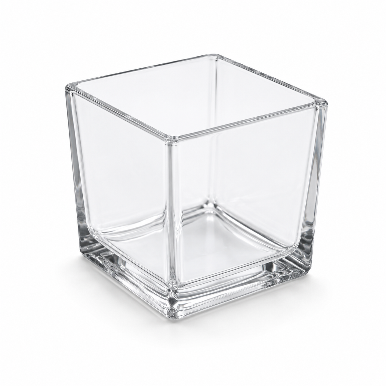 Cube Glass Treat Jar