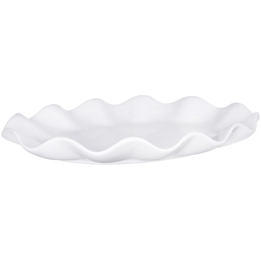 Dairy Oval Ruffle Platter