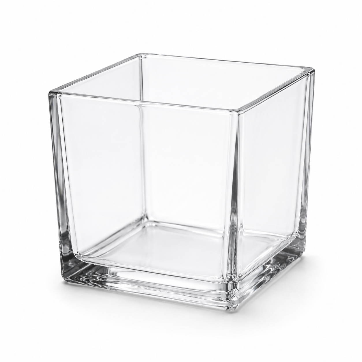 Cube Glass Treat Jar