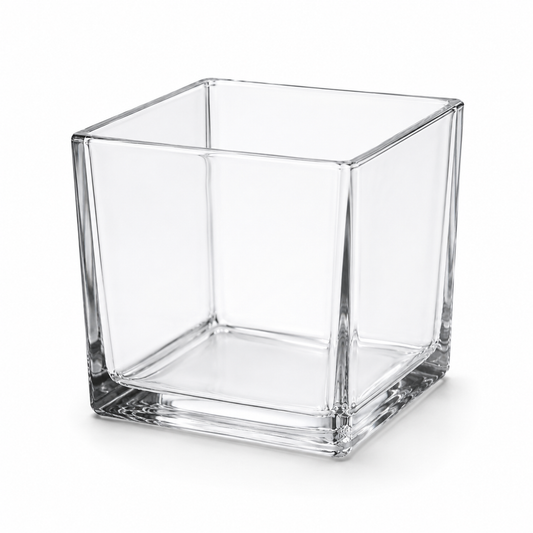 Cube Glass Treat Jar