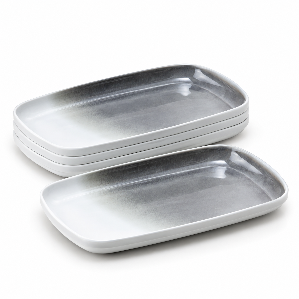 (Dairy) Gray Rectangular Platter