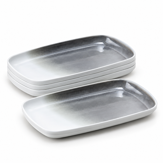 (Dairy) Gray Rectangular Platter