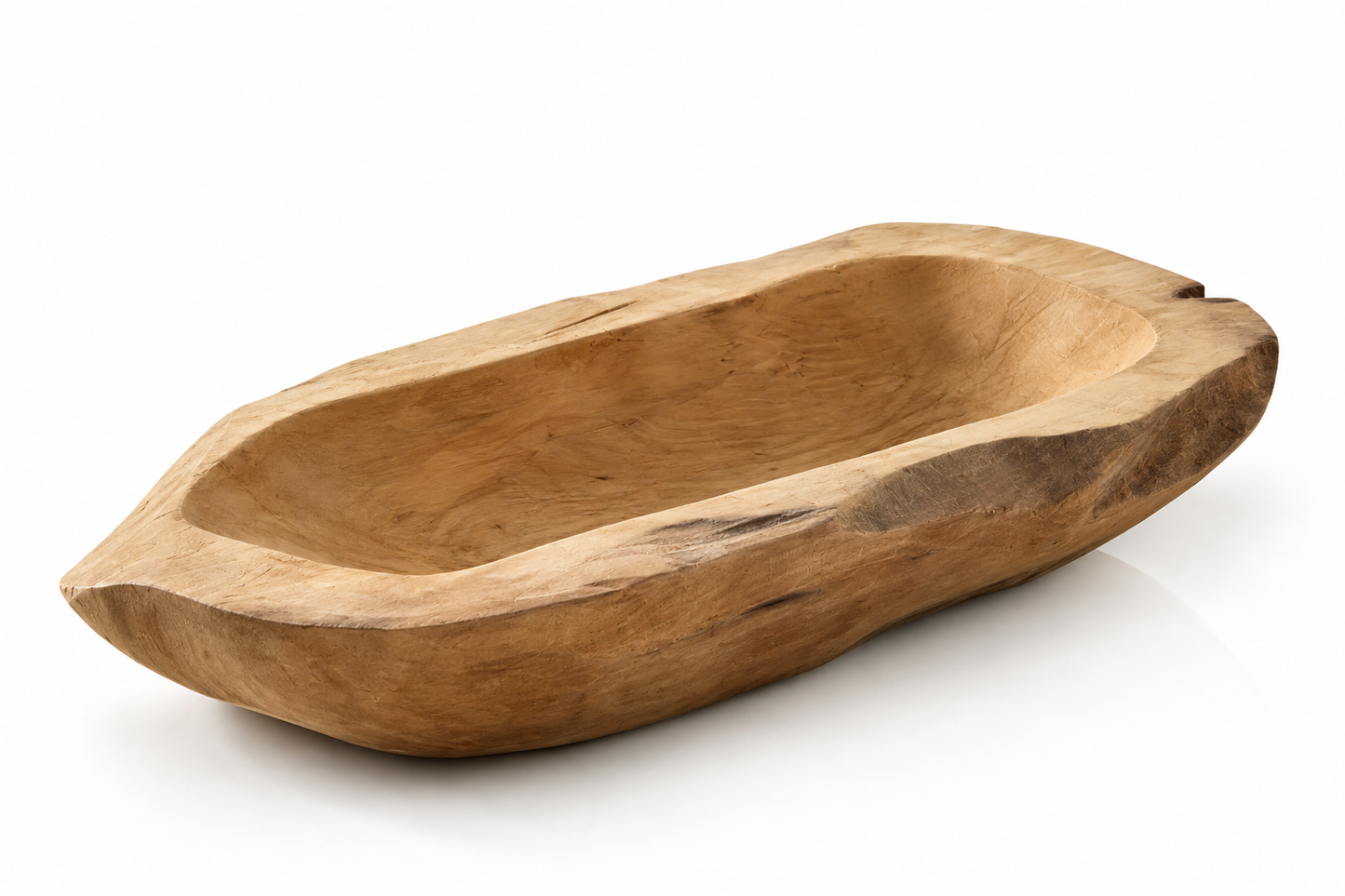 (Dairy) Rectangular Wood Bowl 16″