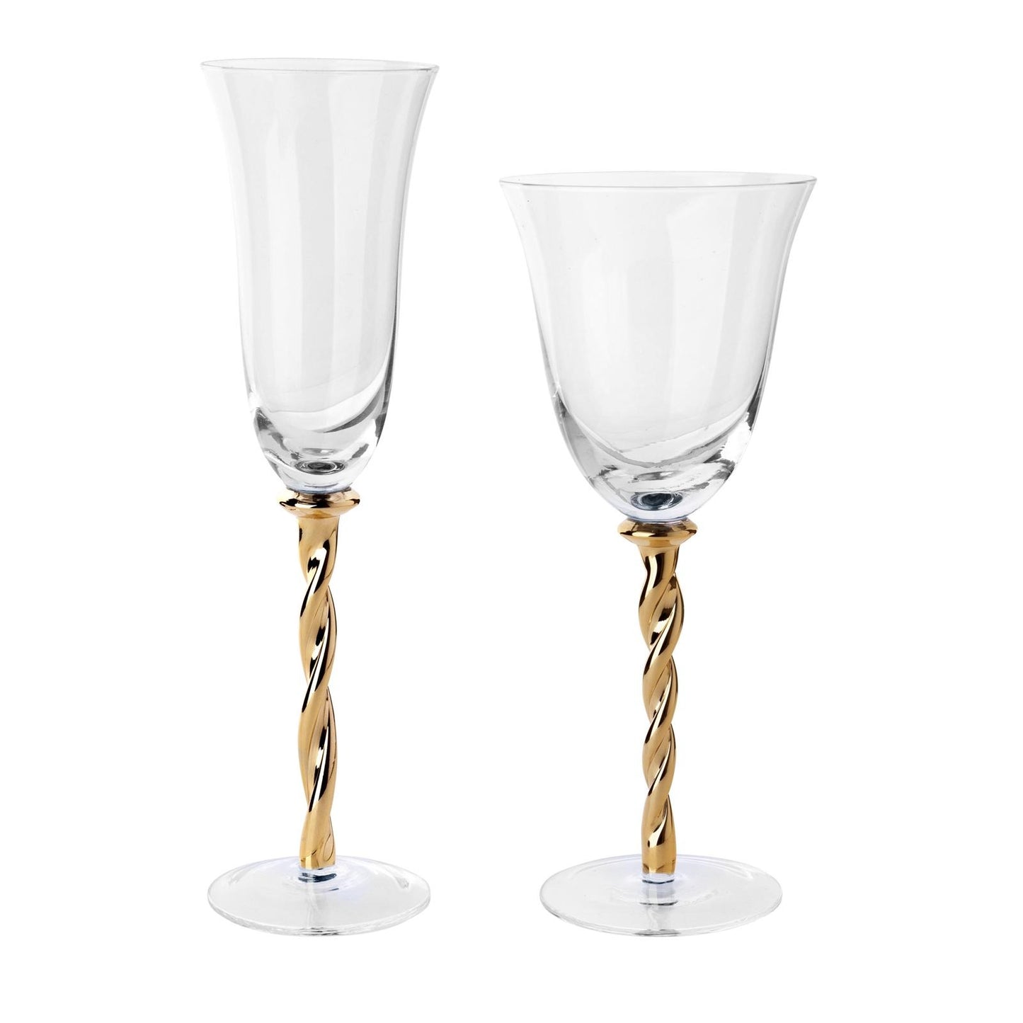 Twist Gold Glassware