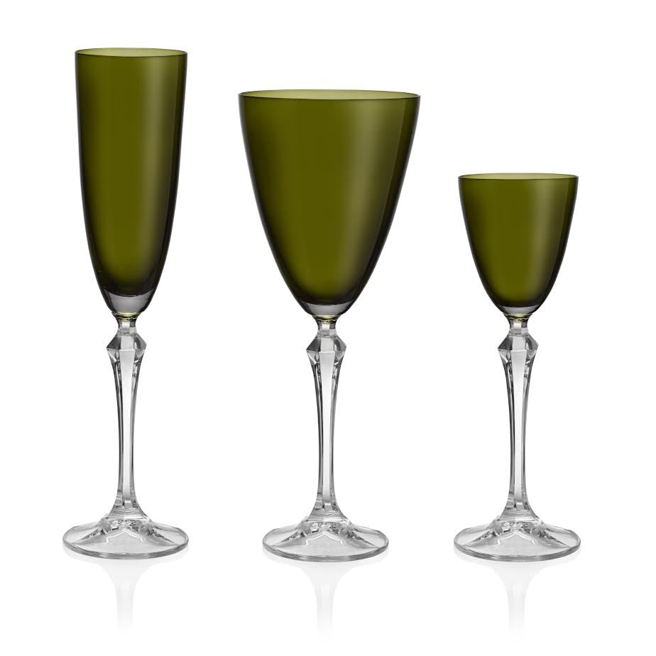 Lux Green Glassware