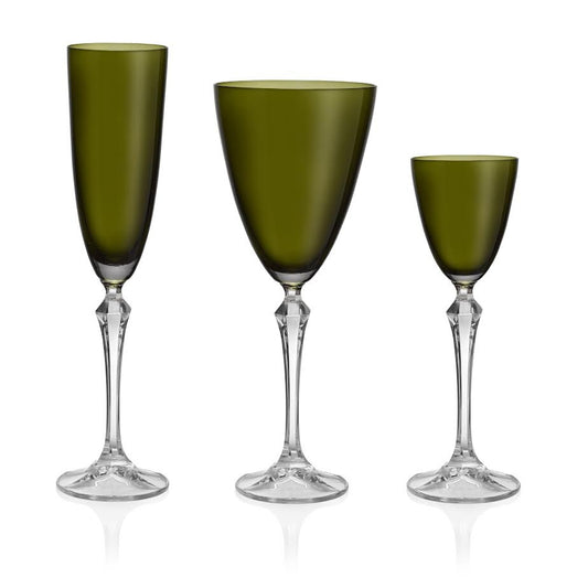 Lux Green Glassware