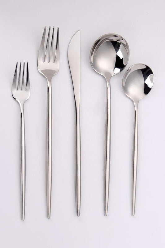 Dairy Vera Brushed Full Silver Flatware