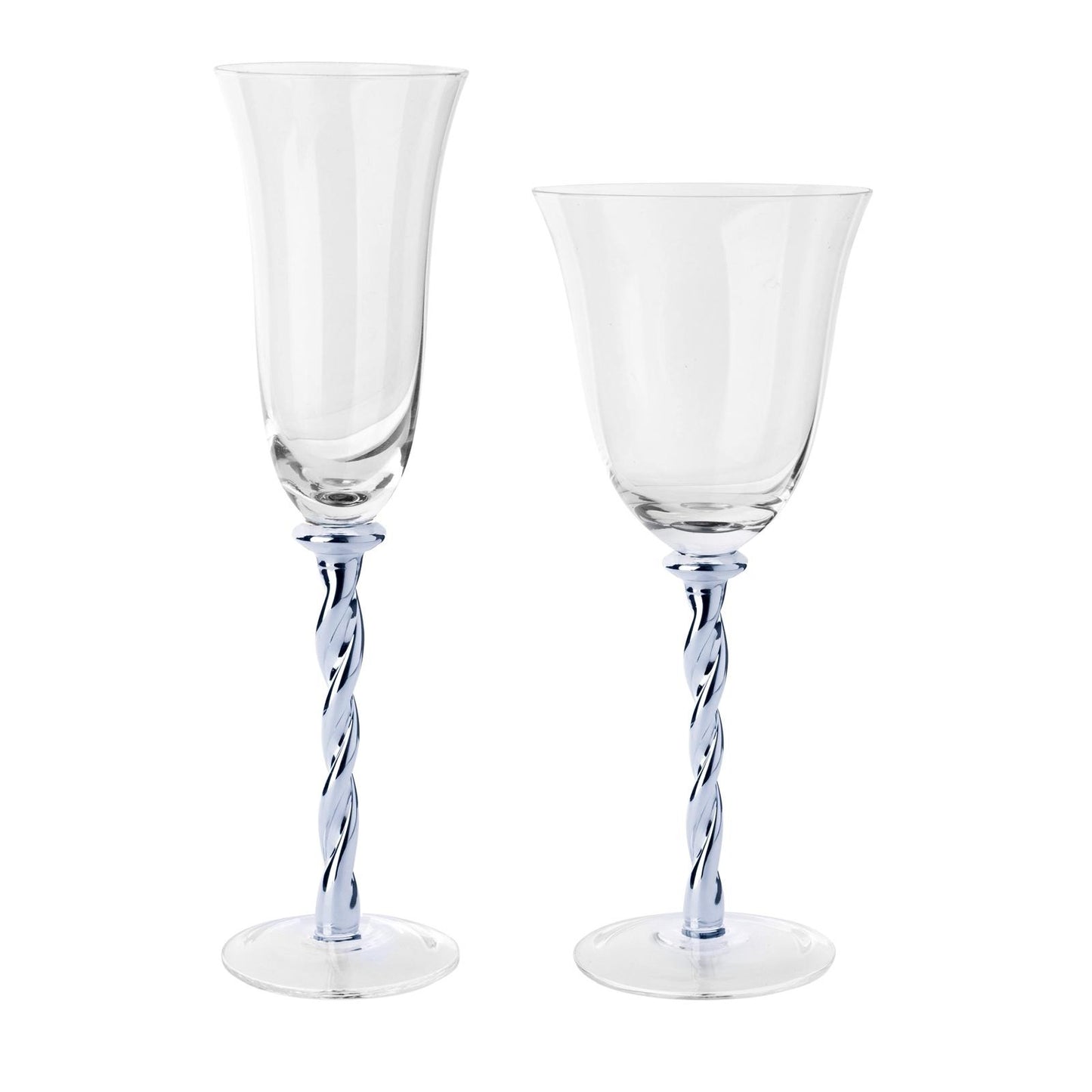 Twist Silver Glassware