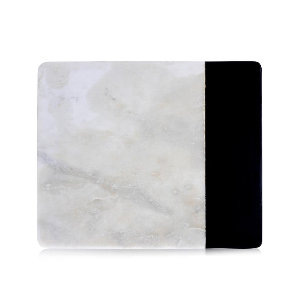 Black and white marble board dairy