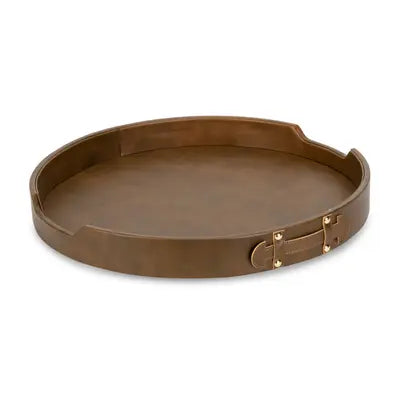 Leather 18" Display Tray Brown